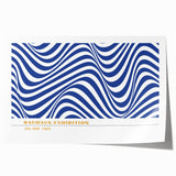 Bohemian Wall Art | Blue & White Eclectic Boho Decor Canvas Print