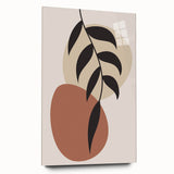Modern Boho Leaf Wall Art | Minimalist Geometric Decor | Nature Print