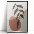 Modern Boho Leaf Wall Art | Minimalist Geometric Decor | Nature Print