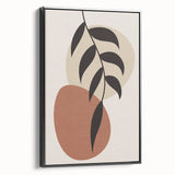 Modern Boho Leaf Wall Art | Minimalist Geometric Decor | Nature Print