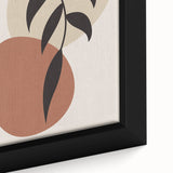 Modern Boho Leaf Wall Art | Minimalist Geometric Decor | Nature Print