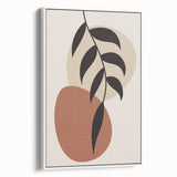 Modern Boho Leaf Wall Art | Minimalist Geometric Decor | Nature Print