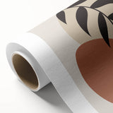 Modern Boho Leaf Wall Art | Minimalist Geometric Decor | Nature Print