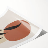 Modern Boho Leaf Wall Art | Minimalist Geometric Decor | Nature Print