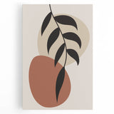 Modern Boho Leaf Wall Art | Minimalist Geometric Decor | Nature Print