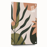 Eclectic Bohemian Wall Art | Boho Decor Canvas | Artistic Plant Print