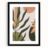 Eclectic Bohemian Wall Art | Boho Decor Canvas | Artistic Plant Print