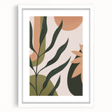 Eclectic Bohemian Wall Art | Boho Decor Canvas | Artistic Plant Print