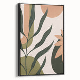 Eclectic Bohemian Wall Art | Boho Decor Canvas | Artistic Plant Print