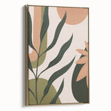 Eclectic Bohemian Wall Art | Boho Decor Canvas | Artistic Plant Print