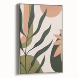 Eclectic Bohemian Wall Art | Boho Decor Canvas | Artistic Plant Print