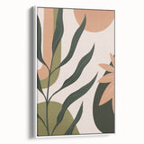 Eclectic Bohemian Wall Art | Boho Decor Canvas | Artistic Plant Print