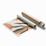 Eclectic Bohemian Wall Art | Boho Decor Canvas | Artistic Plant Print