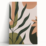 Eclectic Bohemian Wall Art | Boho Decor Canvas | Artistic Plant Print