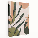 Eclectic Bohemian Wall Art | Boho Decor Canvas | Artistic Plant Print