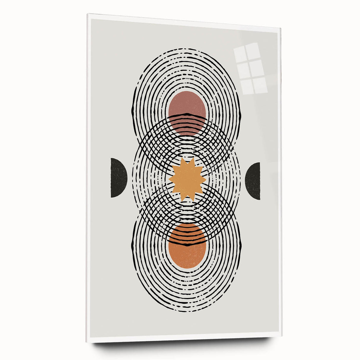 Eclectic Bohemian Wall Art | Boho Chic Abstract Canvas | Geometric Design