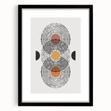 Eclectic Bohemian Wall Art | Boho Chic Abstract Canvas | Geometric Design