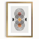 Eclectic Bohemian Wall Art | Boho Chic Abstract Canvas | Geometric Design