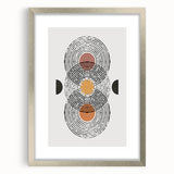 Eclectic Bohemian Wall Art | Boho Chic Abstract Canvas | Geometric Design