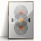Eclectic Bohemian Wall Art | Boho Chic Abstract Canvas | Geometric Design