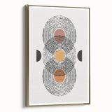 Eclectic Bohemian Wall Art | Boho Chic Abstract Canvas | Geometric Design