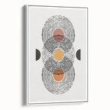 Eclectic Bohemian Wall Art | Boho Chic Abstract Canvas | Geometric Design