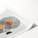 Eclectic Bohemian Wall Art | Boho Chic Abstract Canvas | Geometric Design