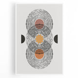 Eclectic Bohemian Wall Art | Boho Chic Abstract Canvas | Geometric Design