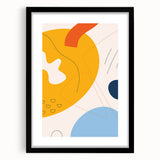 Boho Chic Abstract Art Print | Eclectic Bohemian Wall Art | Vibrant Design