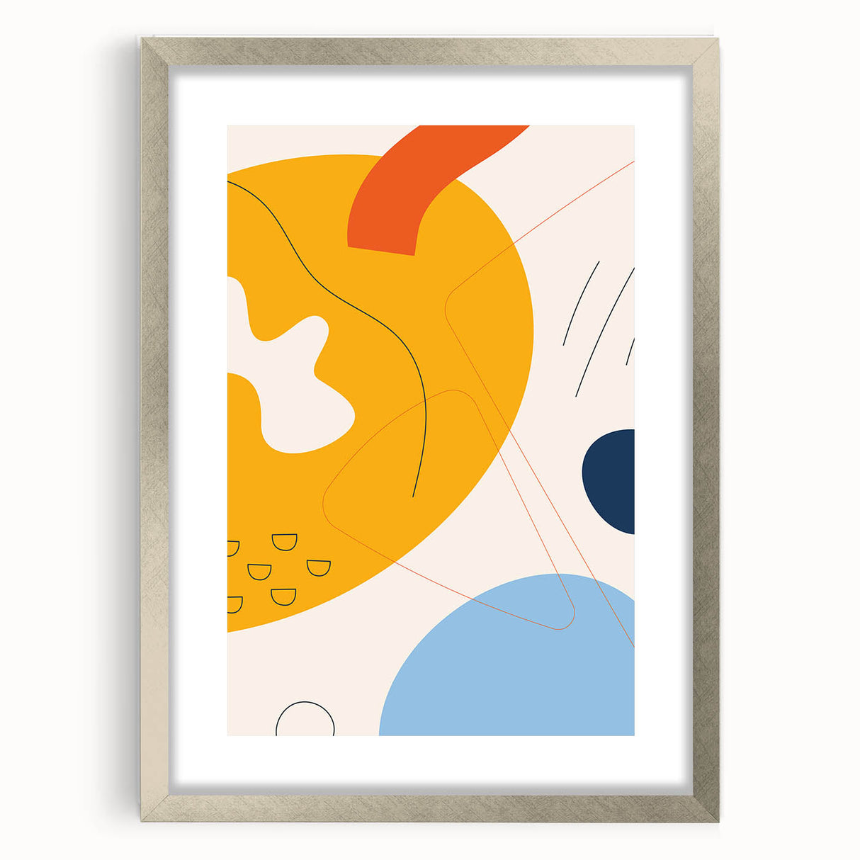Boho Chic Abstract Art Print | Eclectic Bohemian Wall Art | Vibrant Design
