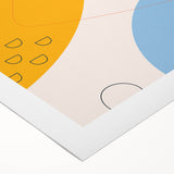 Boho Chic Abstract Art Print | Eclectic Bohemian Wall Art | Vibrant Design