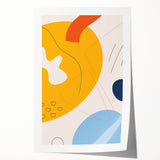 Boho Chic Abstract Art Print | Eclectic Bohemian Wall Art | Vibrant Design