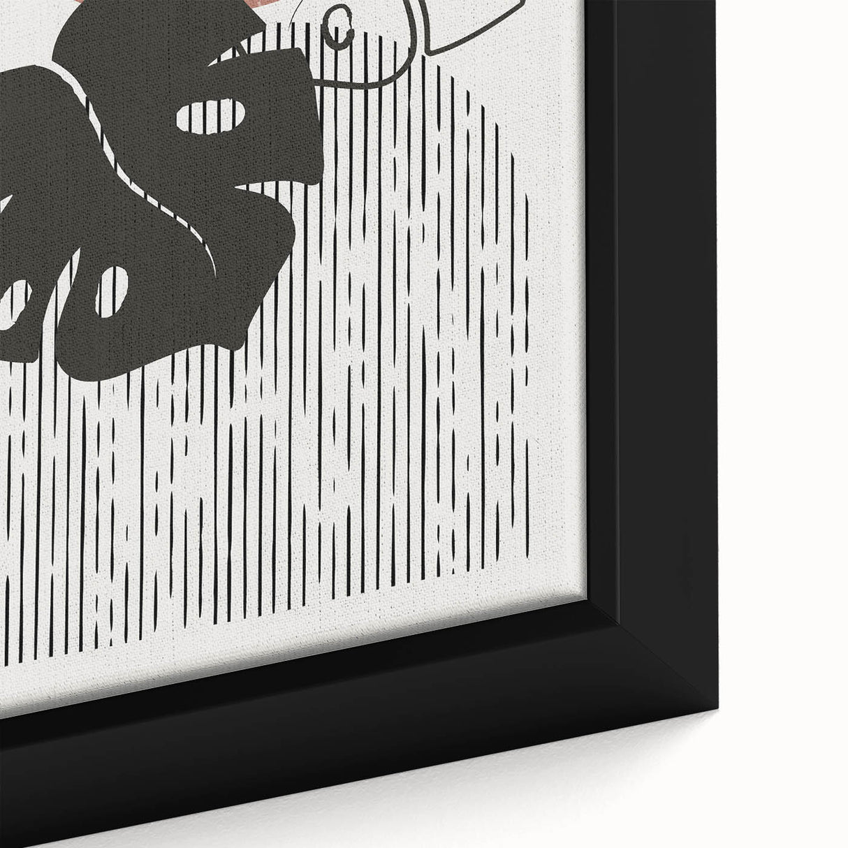 Bohemian Plant Wall Art | Eclectic Boho Decor Canvas | Minimalist Design