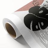 Bohemian Plant Wall Art | Eclectic Boho Decor Canvas | Minimalist Design