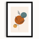 Boho Chic Leaf Art Print | Eclectic Bohemian Wall Art | Abstract Design