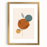 Boho Chic Leaf Art Print | Eclectic Bohemian Wall Art | Abstract Design