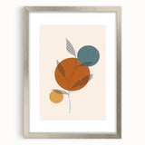 Boho Chic Leaf Art Print | Eclectic Bohemian Wall Art | Abstract Design