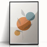 Boho Chic Leaf Art Print | Eclectic Bohemian Wall Art | Abstract Design