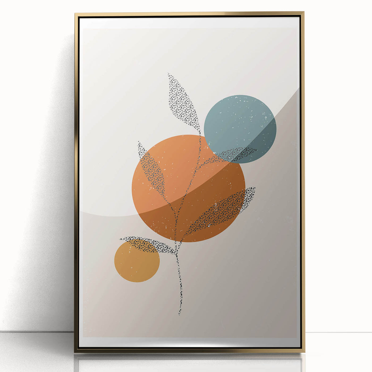 Boho Chic Leaf Art Print | Eclectic Bohemian Wall Art | Abstract Design