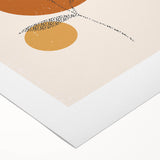 Boho Chic Leaf Art Print | Eclectic Bohemian Wall Art | Abstract Design