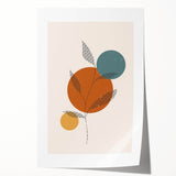 Boho Chic Leaf Art Print | Eclectic Bohemian Wall Art | Abstract Design
