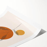 Boho Chic Leaf Art Print | Eclectic Bohemian Wall Art | Abstract Design