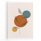Boho Chic Leaf Art Print | Eclectic Bohemian Wall Art | Abstract Design