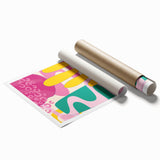 Eclectic Boho Wall Art | Boho Chic Colorful Canvas | Vibrant Design