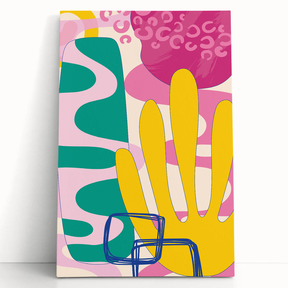 Eclectic Boho Wall Art | Boho Chic Colorful Canvas | Vibrant Design