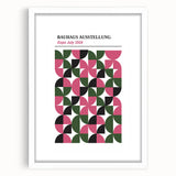 Bohemian Wall Art | Bauhaus 1919 Geometric Pink and Green Boho Print