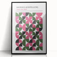 Bohemian Wall Art | Bauhaus 1919 Geometric Pink and Green Boho Print