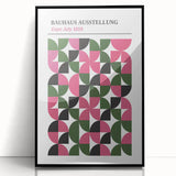 Bohemian Wall Art | Bauhaus 1919 Geometric Pink and Green Boho Print