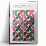 Bohemian Wall Art | Bauhaus 1919 Geometric Pink and Green Boho Print