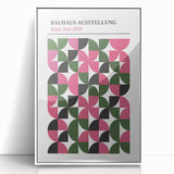 Bohemian Wall Art | Bauhaus 1919 Geometric Pink and Green Boho Print